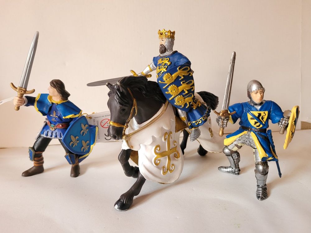 Figurine Ancienne Chevalier Médiéval - Marques Type Schleich, Papo, Bullyland - Occasion - Modèle J7