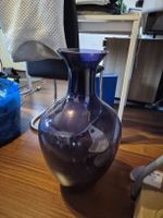 Wunderschöne, grosse, violette Glasvase