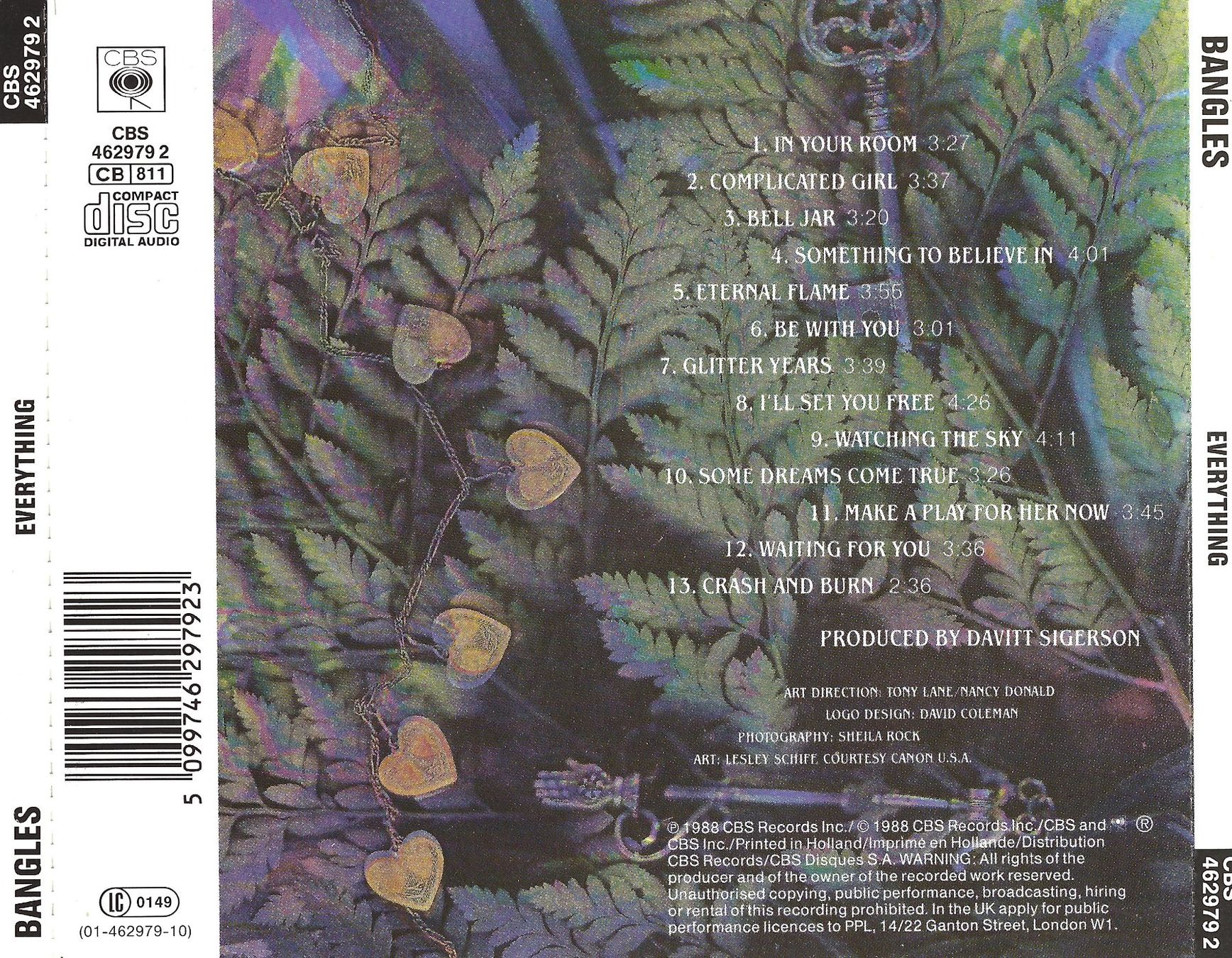 CDs: CD: BANGLES - Everything – D'occasion à Rotkreuz par groeli69 1