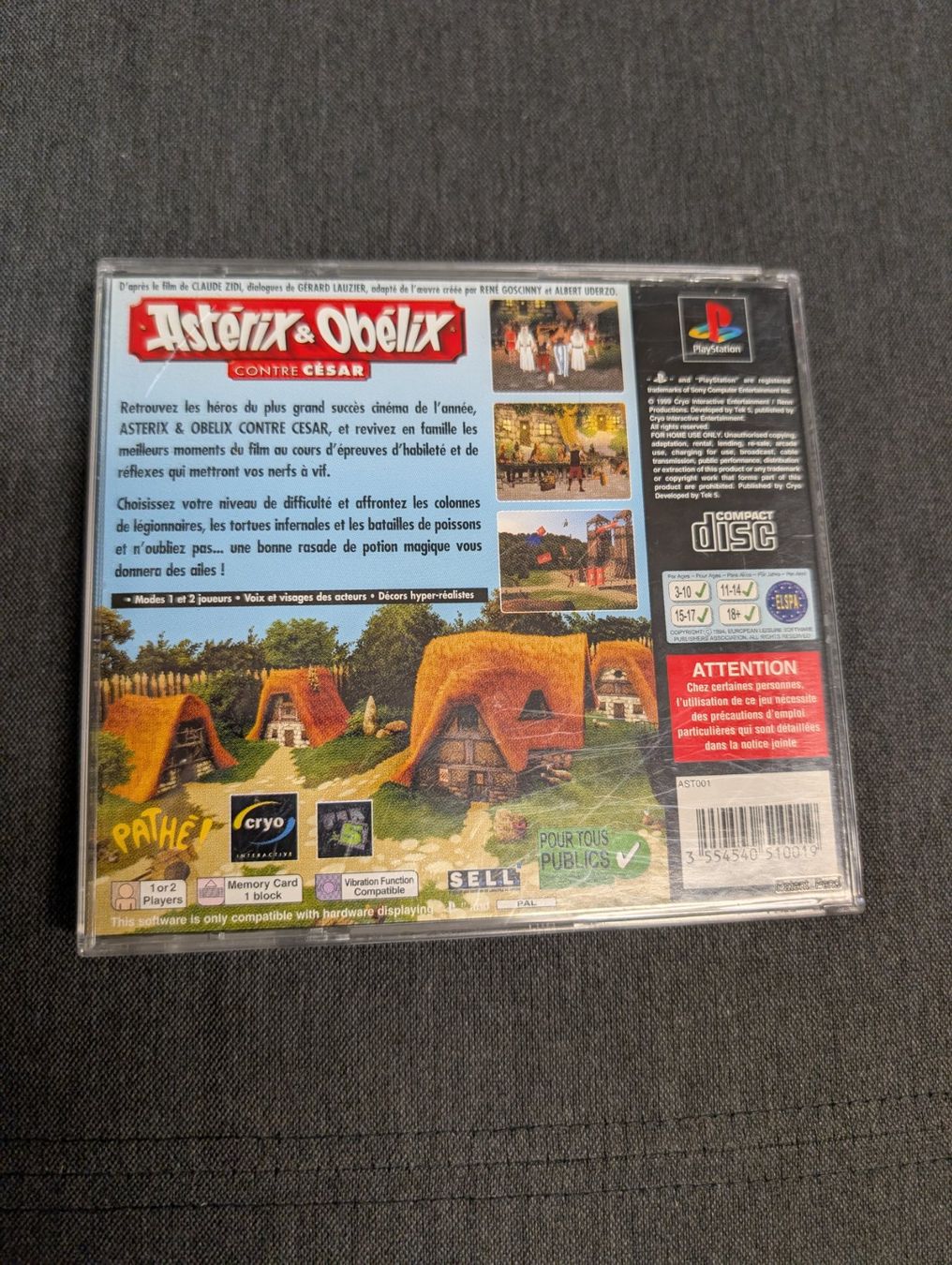 Giochi: Asterix & Obelix Contre Cesar Sony playstation – Usato da Giubiasco venduto da Ticinerd 1