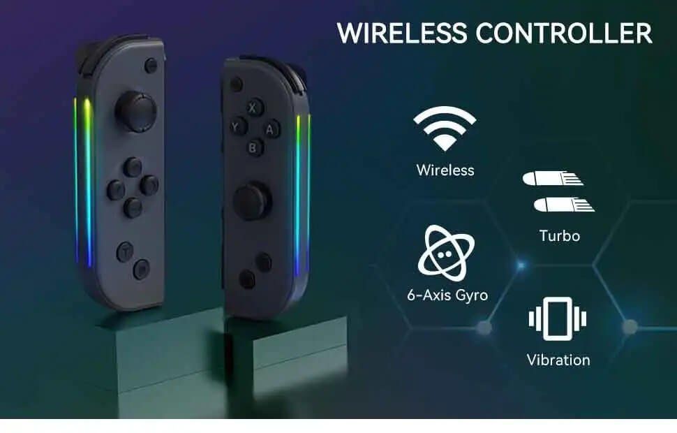 Nintendo Controller: Joy Pad Switch Controller Seitliche Lumineszenz Joy Cons L/R – Neu und originalverpackt aus Unterägeri von RmOnline 1