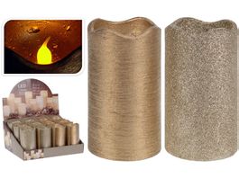 LED Kerze 7 x 13 cm, mit Timer, 2 fach s
