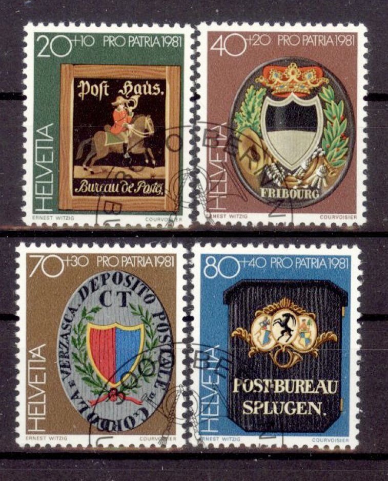 Tutti i francobolli: Pro Patria, 1981, ET, gummiert – Usato da Willisau venduto da Vollstempel