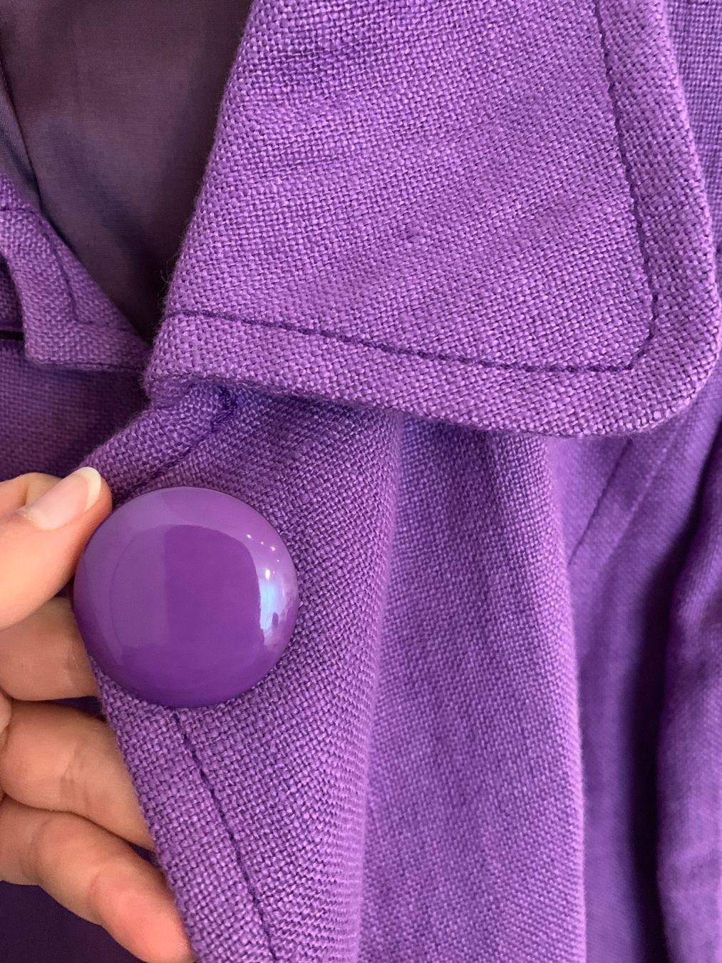 Jacken: 100% Leinen Jacke violett Gr. 38 / M – Gebraucht aus Fislisbach von KolibriSecondhand 4