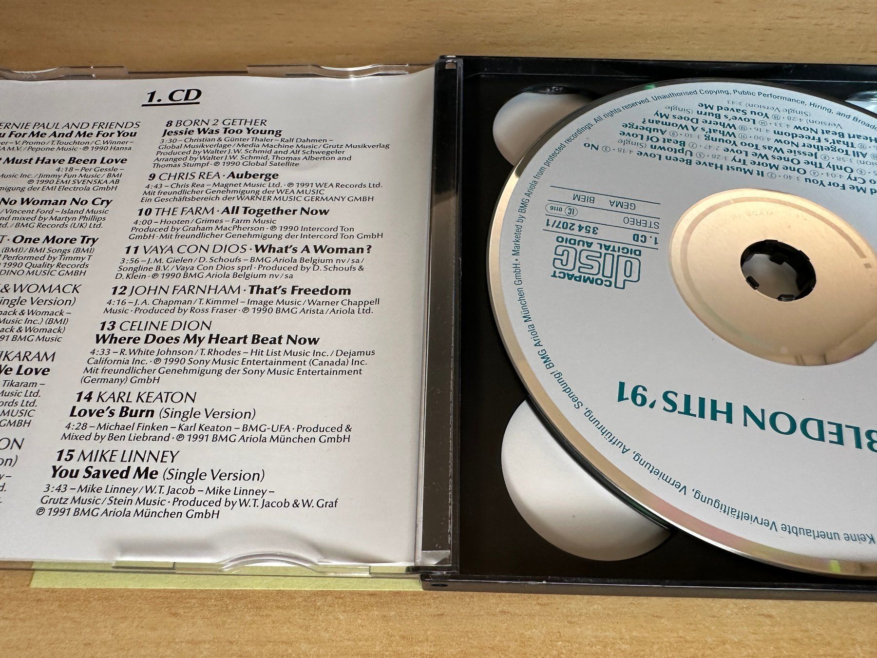 CD: Various – Wimbledon Hits '91 - 2 CD – Usato da Rikon im Tösstal venduto da Alpenmutz 2