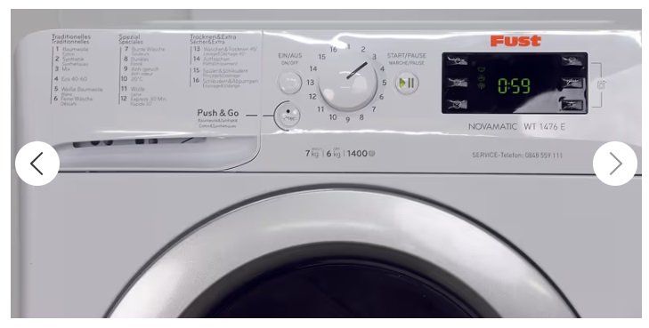 Fust Lavatrici: Wasch-/Trockenautomat NOVOMATIC WT 1476 E – Usato da Unterägeri venduto da Ursl7 2