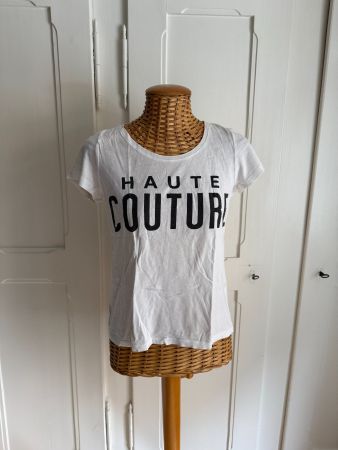 ONLY - T-Shirt weiss "Haute Couture" XS