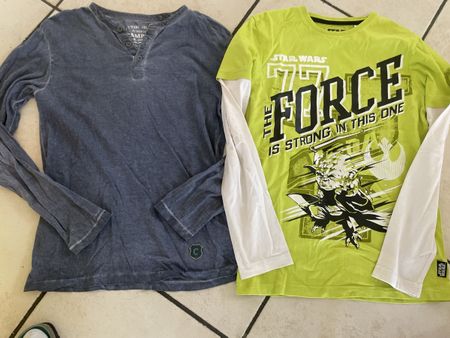 2 Langarmshirts Gr. 140/146 C&A Star Wars, Campus 
