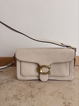 Sac à bandoulière Coach Tabby, blanc, occasion