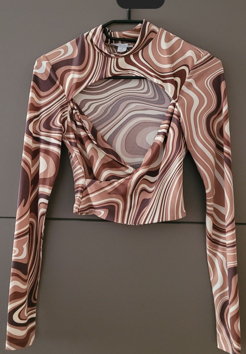 T-shirt: Top crop manches longues taille S – Nuovo (secondo la descrizione) da Vevey venduto da x_y_f 1