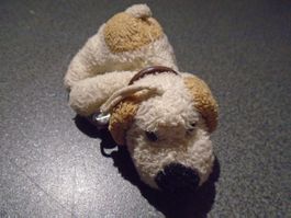 Schlüsselanhänger Hund beige/hellbraun