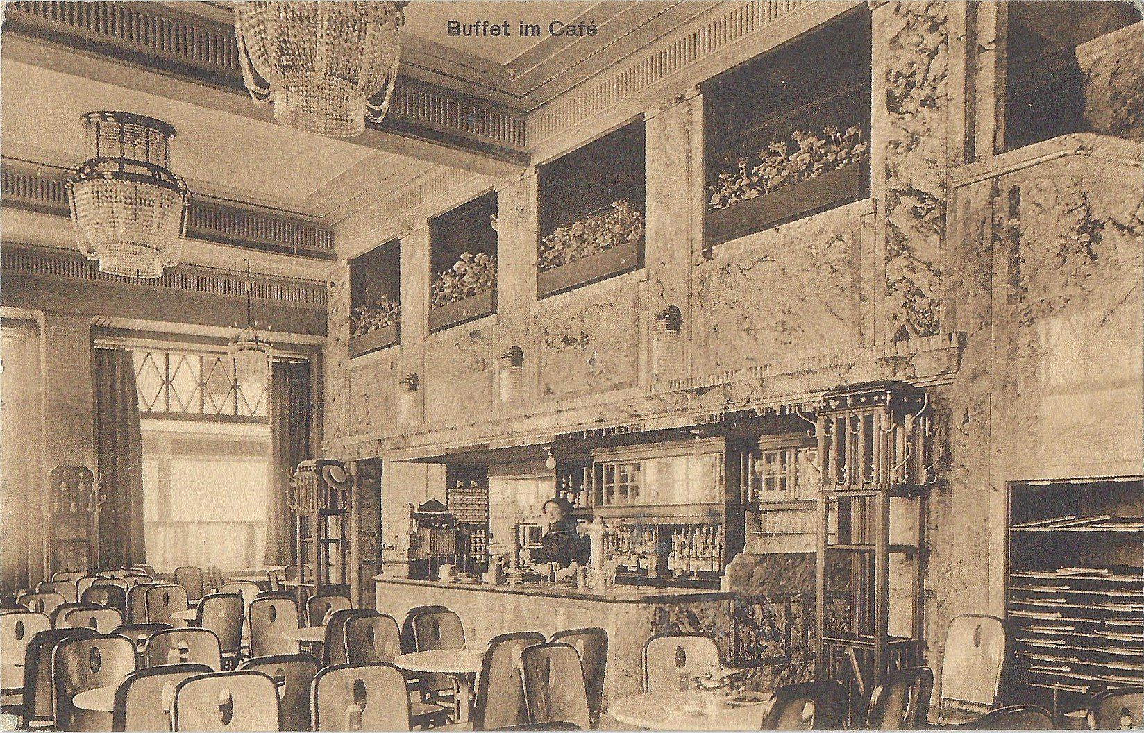 Ansichtskarten: Café  Odeon,  Zürich   -   Buffet  im  Café – Gebraucht aus Bütschwil von Jackson1A