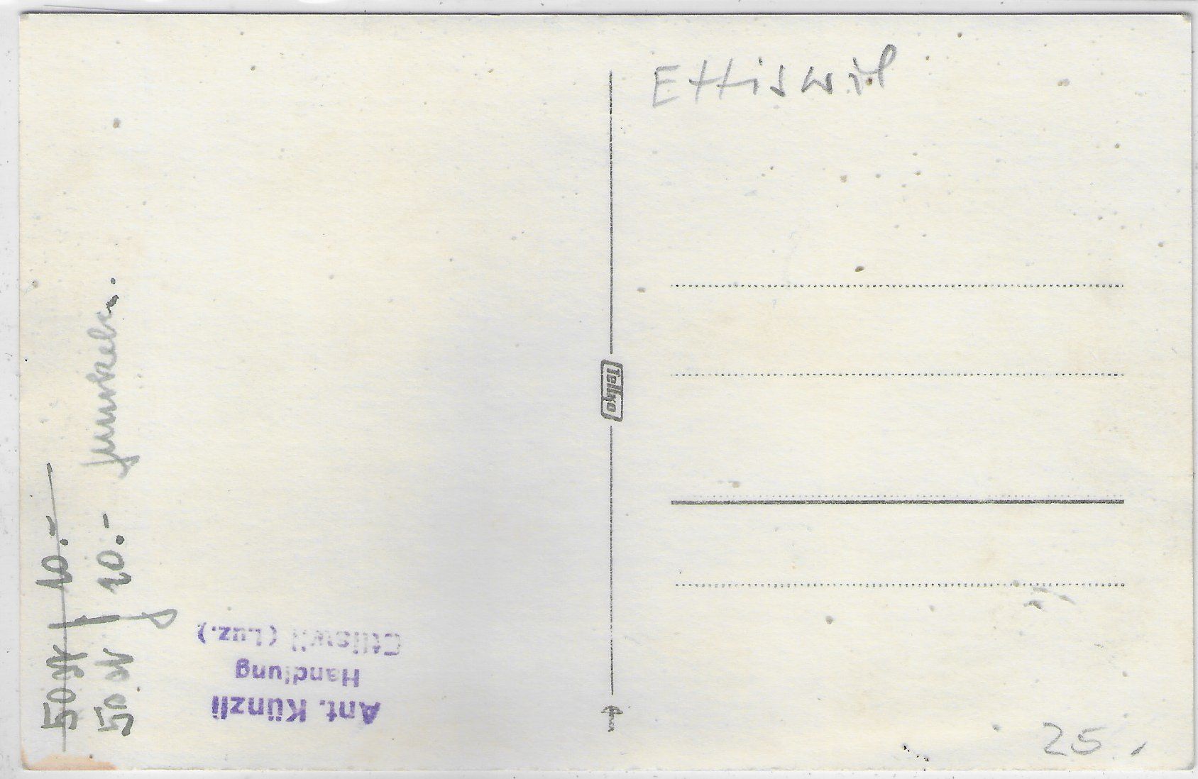 Cartoline postali: Ettiswil - Dorfpartie – Usato da Ettingen venduto da Kartenplanet 1