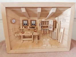 3D Holzbild - TischlerwerkstatNatur, liebevoller Handarbeit
