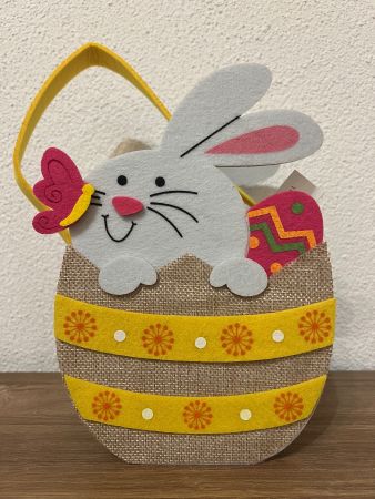 Süsses Osterkörbli / Dekokörbchen mit Hasenmotiv, neu!