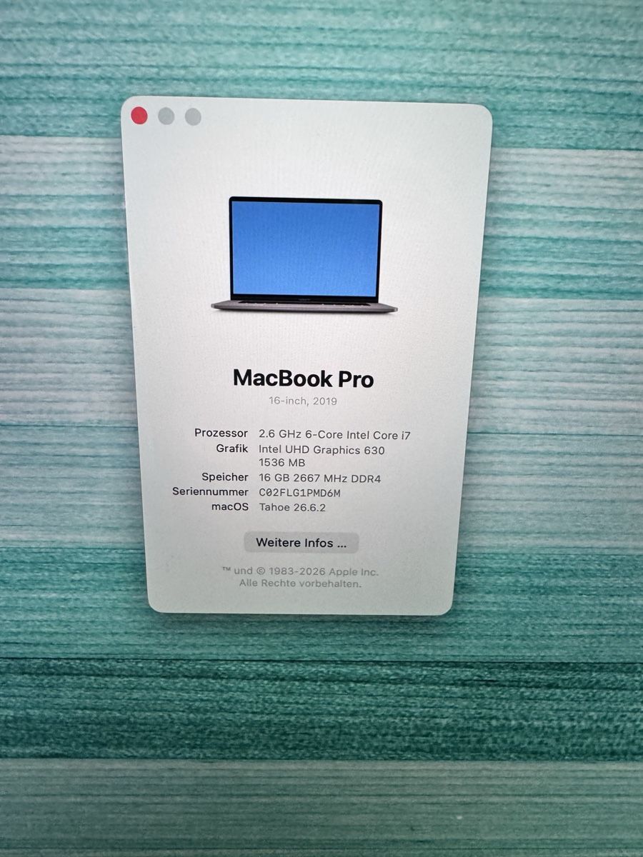 Apple Notebook: MacBook Pro 16“ 2019 – Usato da Eschlikon TG venduto da michelleblueee 3
