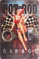 NEU/OVP: Pinup Girl Auto Garage Bar Deko Blechschild