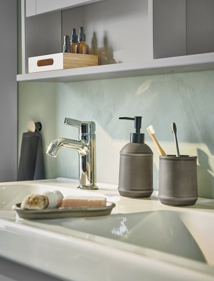 Ikea Portasapone: Seifenspender & Zahnhlas Set – Nuovo (secondo la descrizione) da Oltingen venduto da ugradel 2