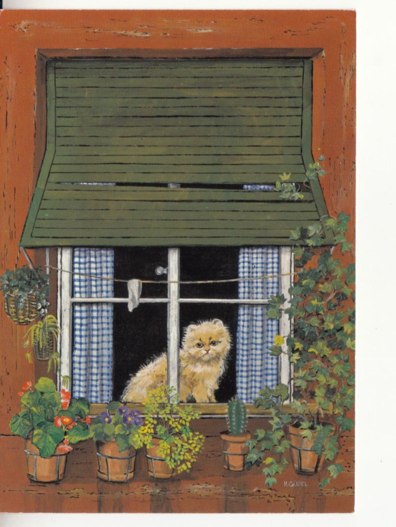 Cartoline postali: Kunstkarte Katze 1988 – Usato da Bürglen TG venduto da StampGraf
