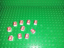 Lot de 10 bricks Lego sérigraphiées