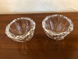 2 edle Kristallglasschalen - Orrefors, Schweden - neu