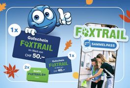 Foxtrail-Gutscheine im Wert von 128 Franken