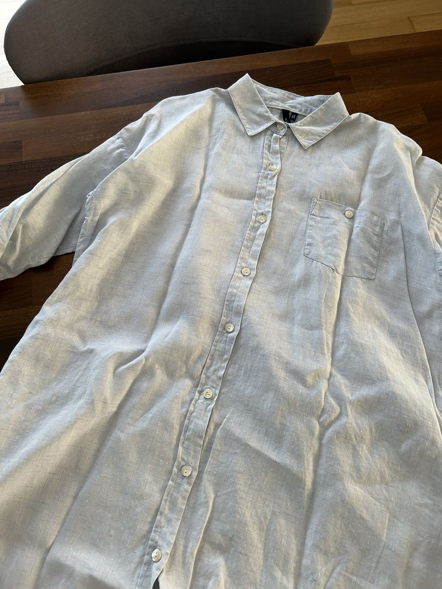 Woolrich Chemisiers: WOOLRICH Leinenbluse / Strandkleid Hellblau – Gr. S – D'occasion à Balsthal par LaLiLu77 6