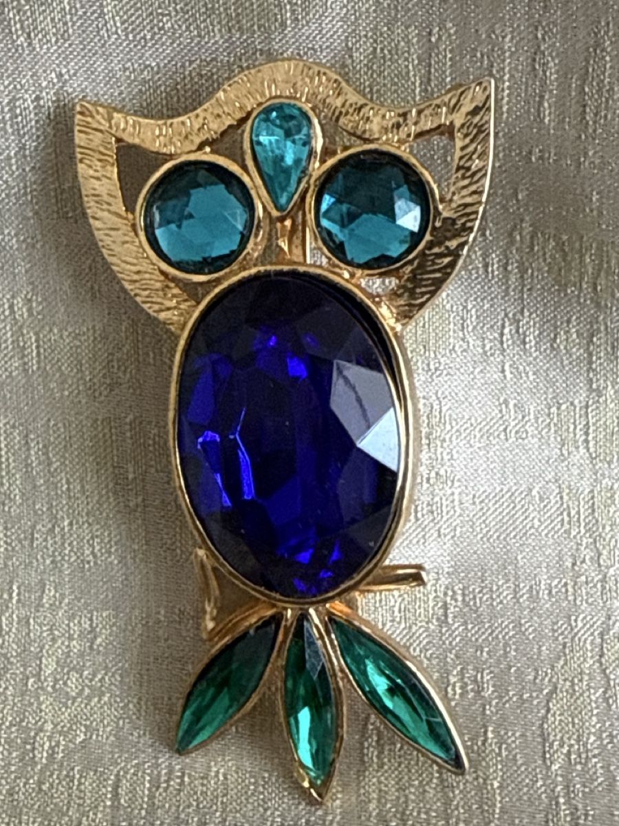 Spille & Fermagli: Vintage Eule Jelly Belly Brosche Modeschmuck  – Usato da Zürich venduto da Elena_8