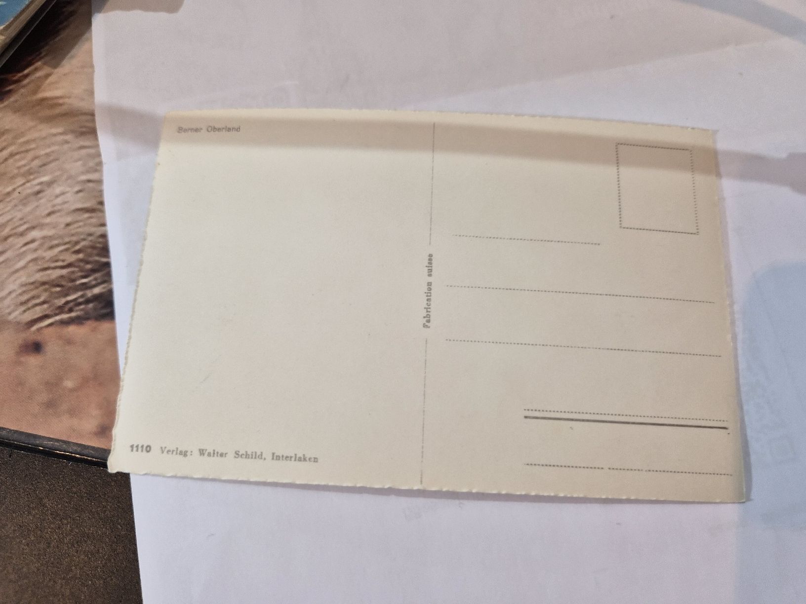 Cartoline postali: Ansichtskarte Berner Oberland Thunersee schwarz-weiss – Usato da Amlikon-Bissegg venduto da Barock58 2