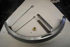 Schutzblech vorne Puch Maxi Oldi 2.gen silber-grau