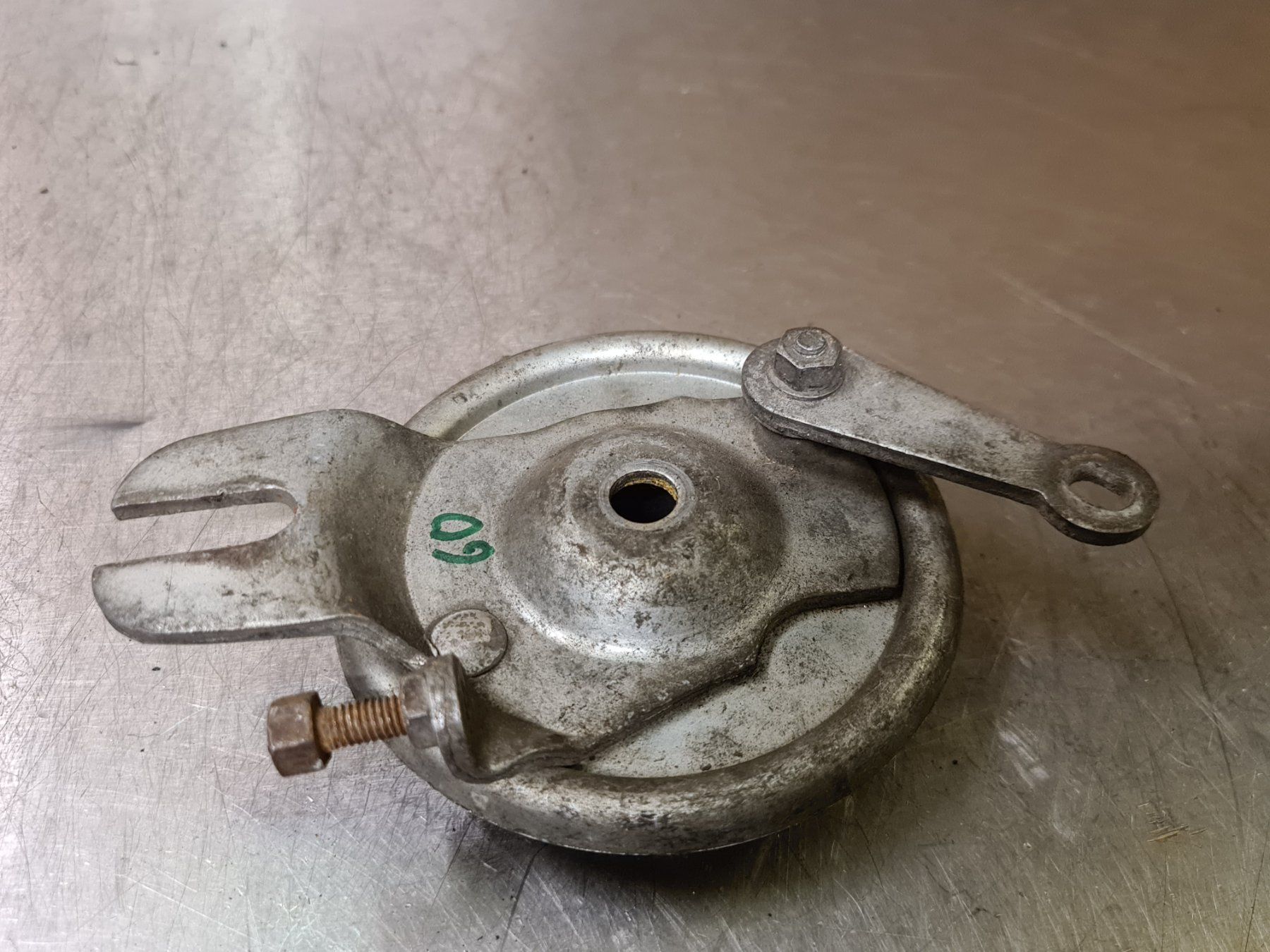 Sachs Parti ricambio per ciclomotori: Puch Sachs Bremsankerplatte – Usato da Eichberg venduto da Schmid-Motos