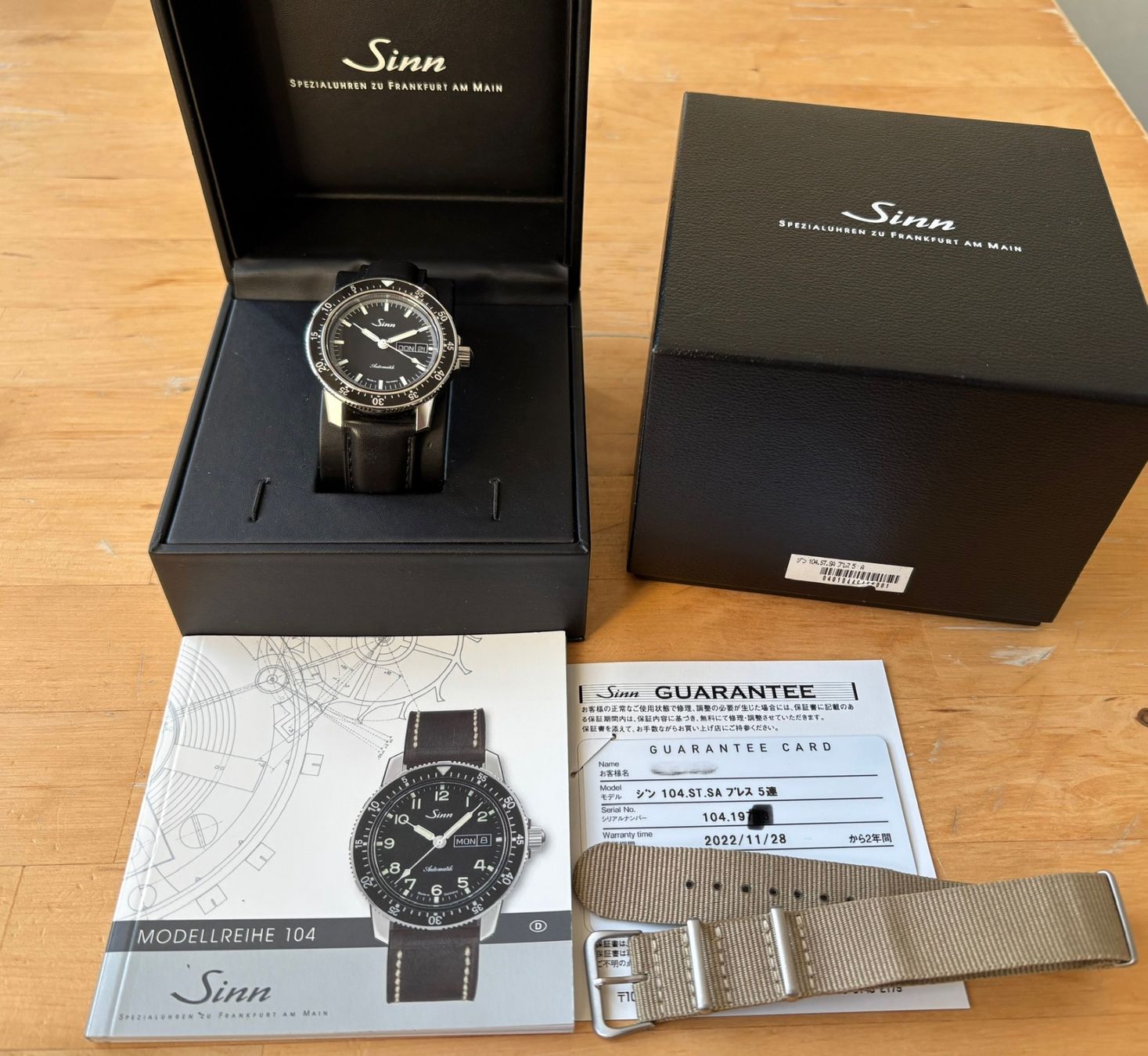 Sinn Orologi: SINN 104 St Sa Automatic Fullset – Usato da Birsfelden venduto da Mynos 1