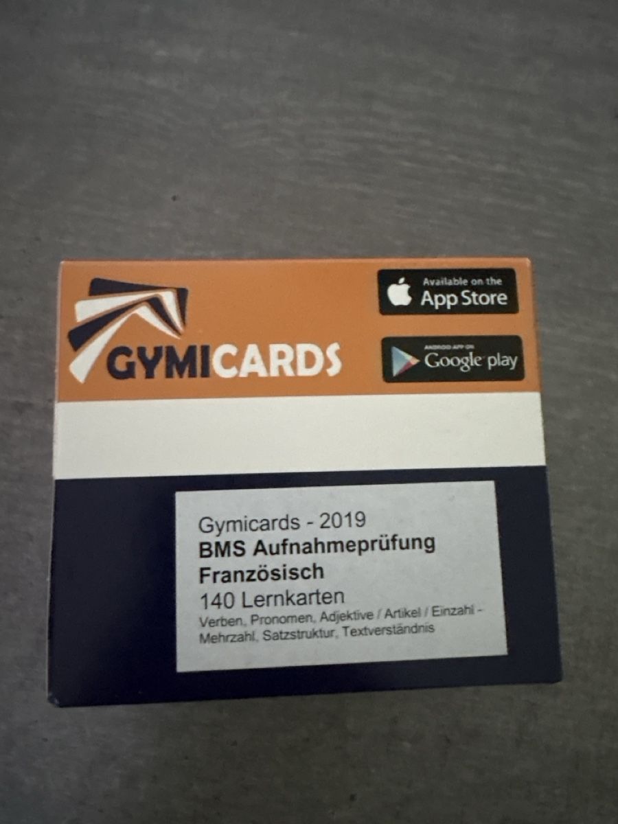 Altro materiale scolastico: Gymicards - 2019 Französisch – Usato da Widen venduto da janick7