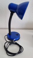 Blaue Retro - Schreibtischlampe mit flexiblem Gelenk💡