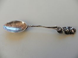 kleine Kaffeelöffel Silber 925 - Hildesheimer Rose?
