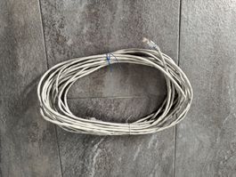 Netzwerkkabel LAN Corning geschirmt 10 Meter grau gebraucht