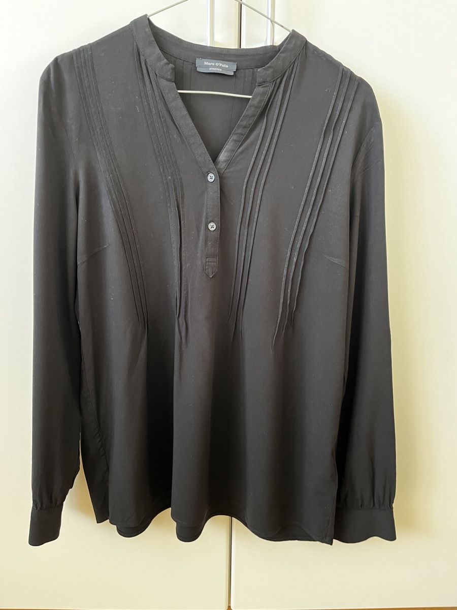 Marc O'Polo Camicette: Marc O'Polo Bluse Schwarz Gr. 40 Stretch – Usato da Zürich venduto da Kleanthy 2