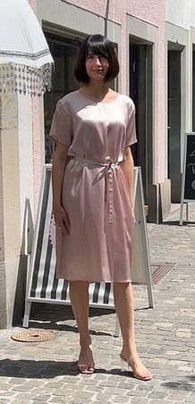 100%-Seidenkleid - schlichte Eleganz