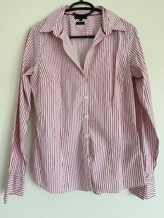 Tommy Hilfiger Bluse, rot-weiss gestreift, Grösse 8