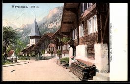 AK Meyringen, Straßenpartie mit Kirche