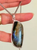 Labradorite - Pendentif unique en son genre!
