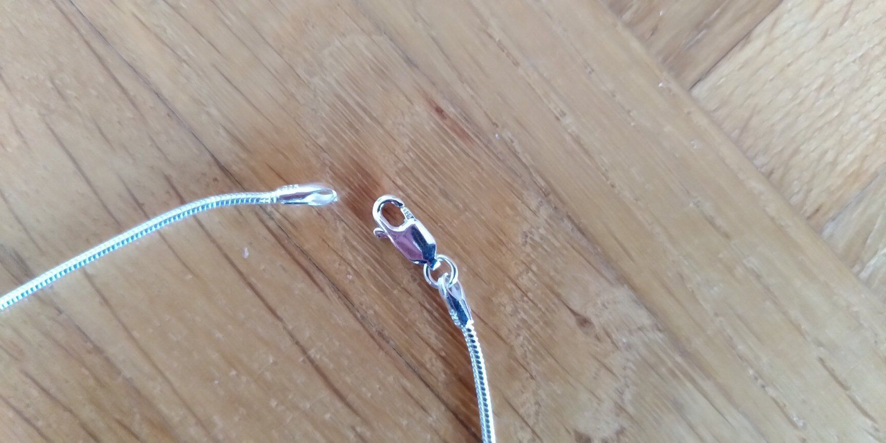 Catenine: Silber Snake Ketteli 41 cm – Nuovo e nell'imballaggio originale da Zürich venduto da Gillheri 4