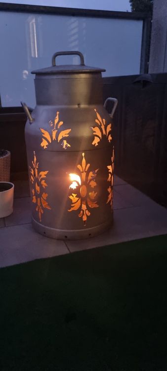 Milchkanne Deko Garten Laterne Alu Vintage Shabby Kaufen auf Ricardo