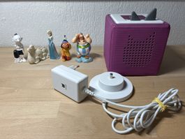 Toniebox violette mit Zubehoer und Figuren gebraucht