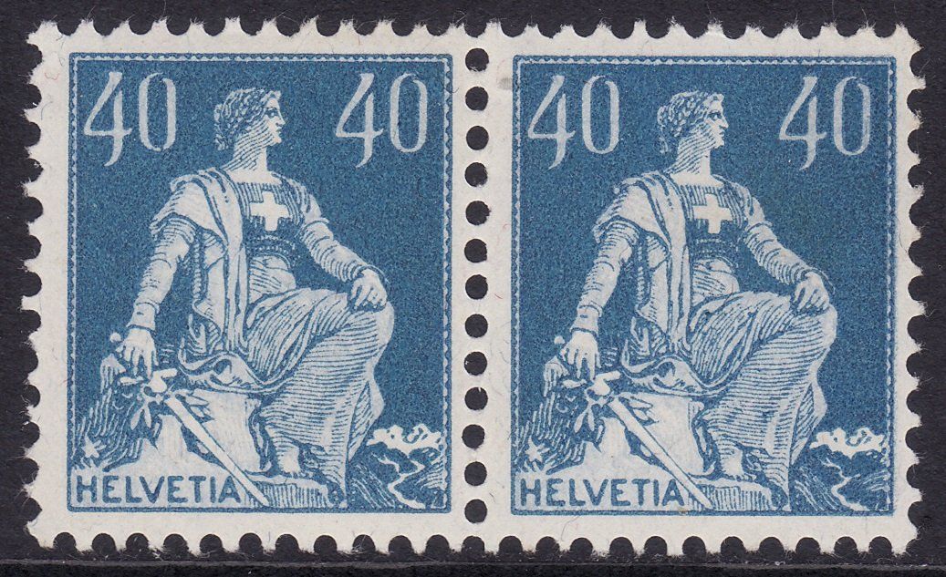 Alle Briefmarken: Plattenfehler ZNr. 156.2.01 (fehlender Quellfluss rechts) – Defekt aus Gränichen von Teufenthaler 2