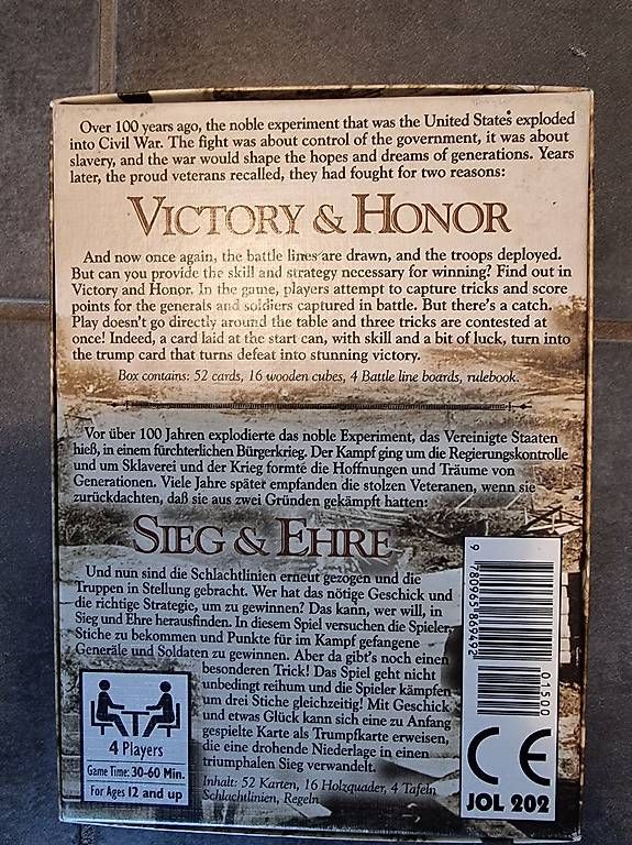 Spiele: Brettspiel Victory & Honor – Gebraucht aus Giffers von Emeraldknight 1