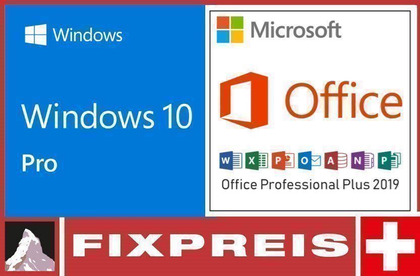 Acheter Windows 10 Pro + Office Professional Plus 2019