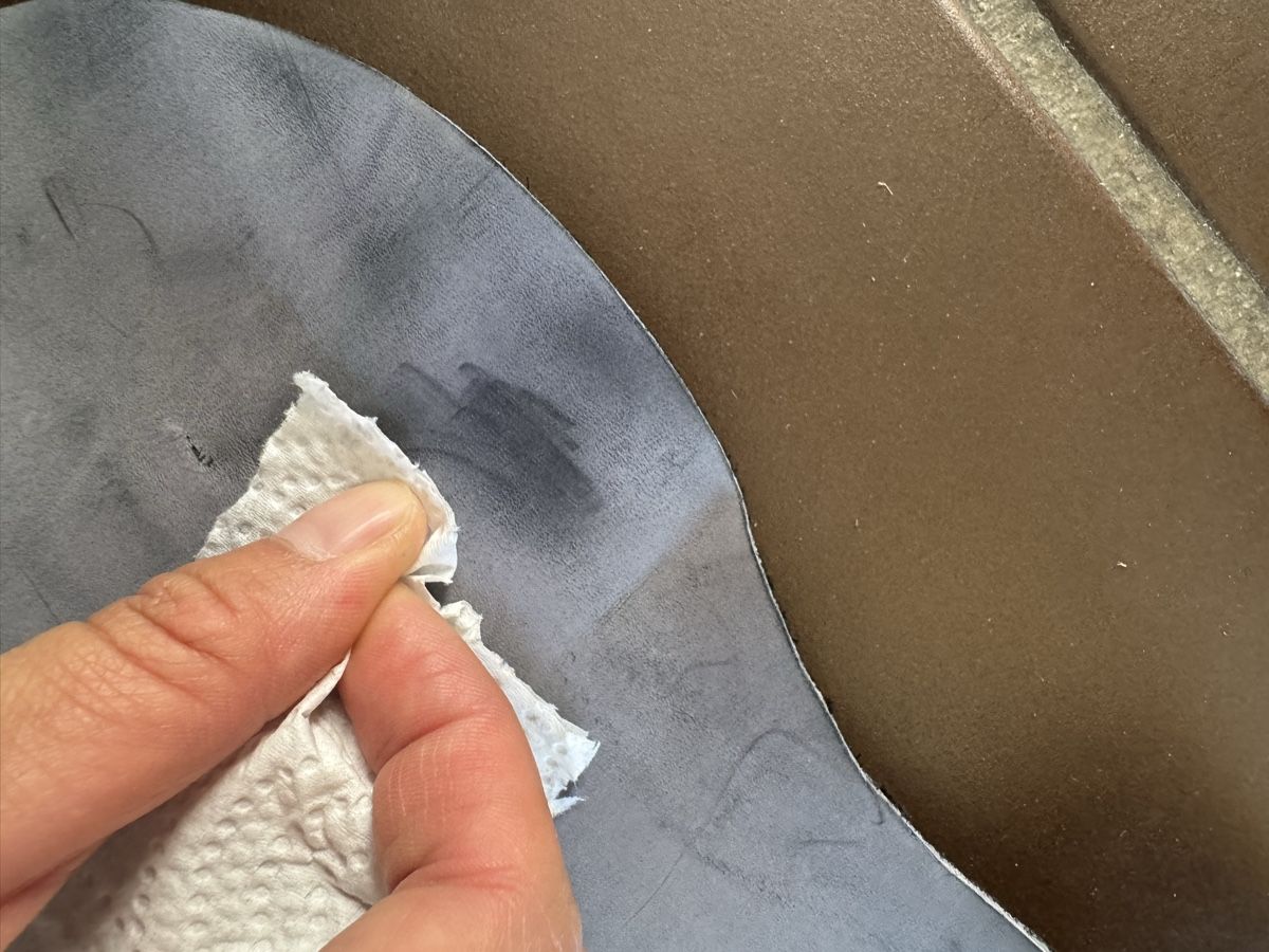 Stoffe: Echtleder, gewachst, schwarz, 1,2mm/cuir véritable, ciré – Neu (gemäss Beschreibung) aus Veyras von ValClasse 2