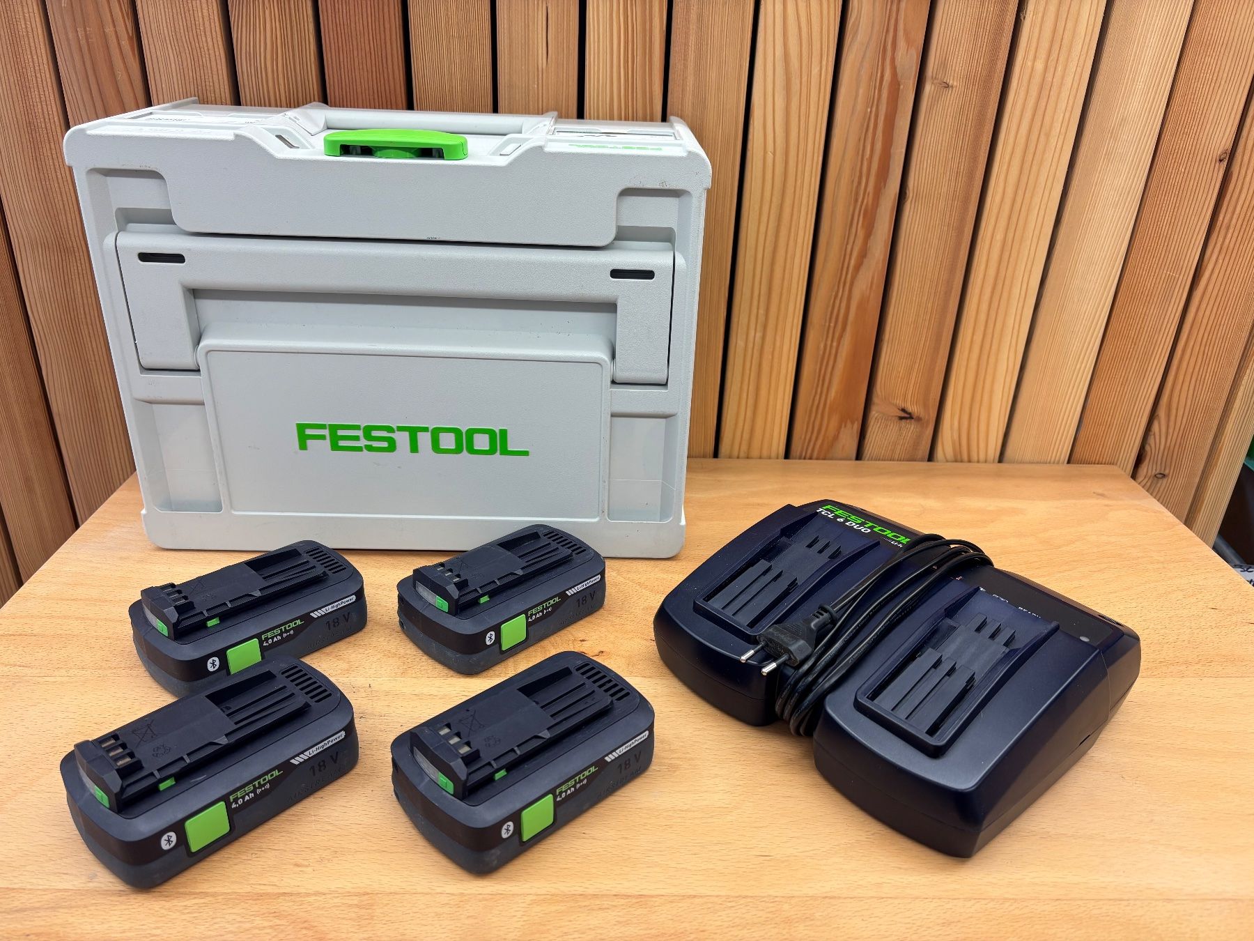 Festool Caricatori & Batterie: FESTOOL Energie Set SYS 18V 4x4,0/TCL6 DUO – Nuovo (secondo la descrizione) da Winterthur venduto da ReUse_Baumarkt