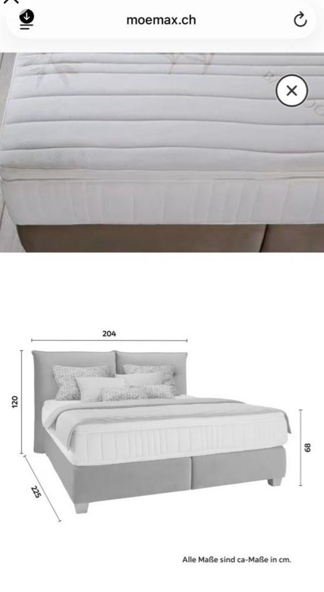 Mömax Betten: Boxspringbett Doppelbett – Gebraucht aus Gossau SG von Ret094 1